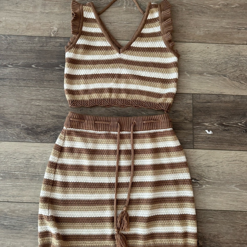 Madden NYC Skirt and Tank Top Set
